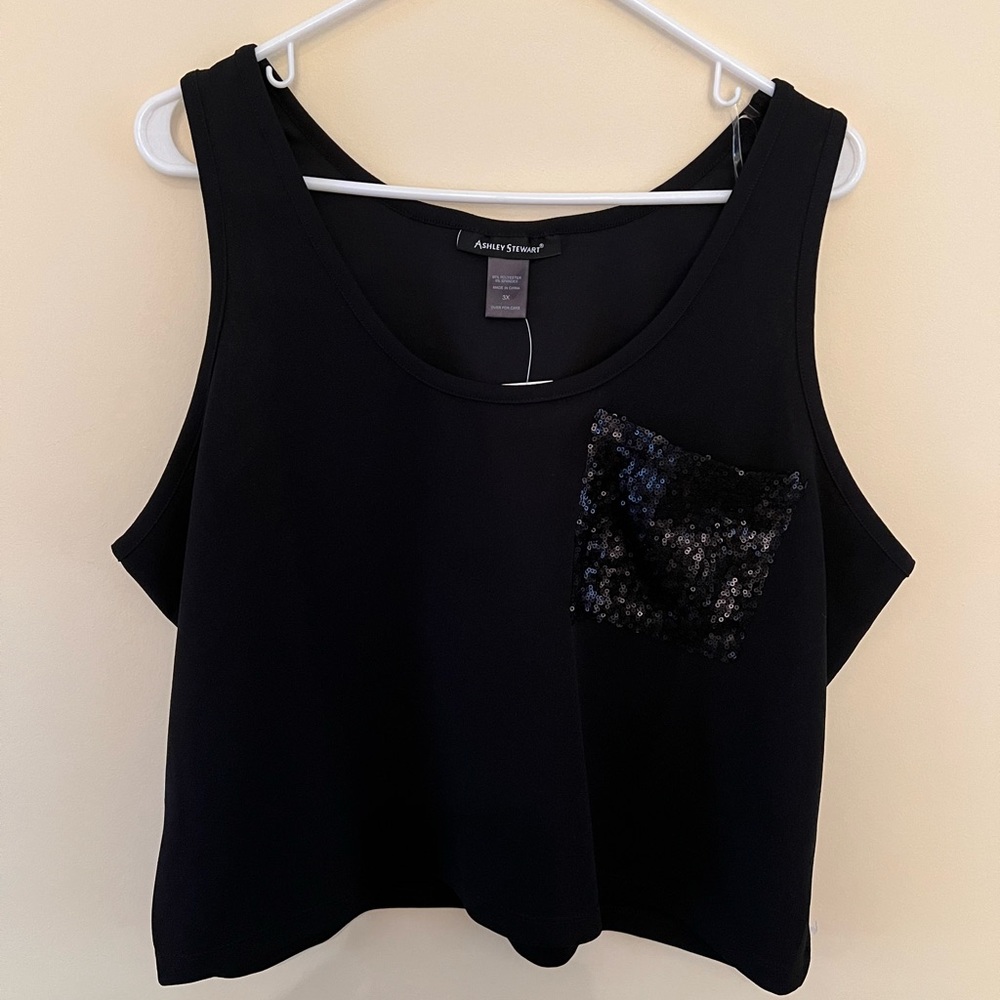 NWT Ashley Stewart Curvy Girl Crop Top size 3X